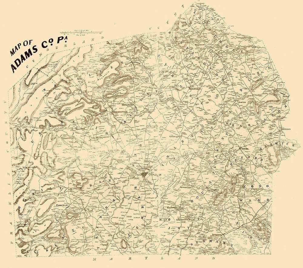 Adams County Pennsylvania - 1858