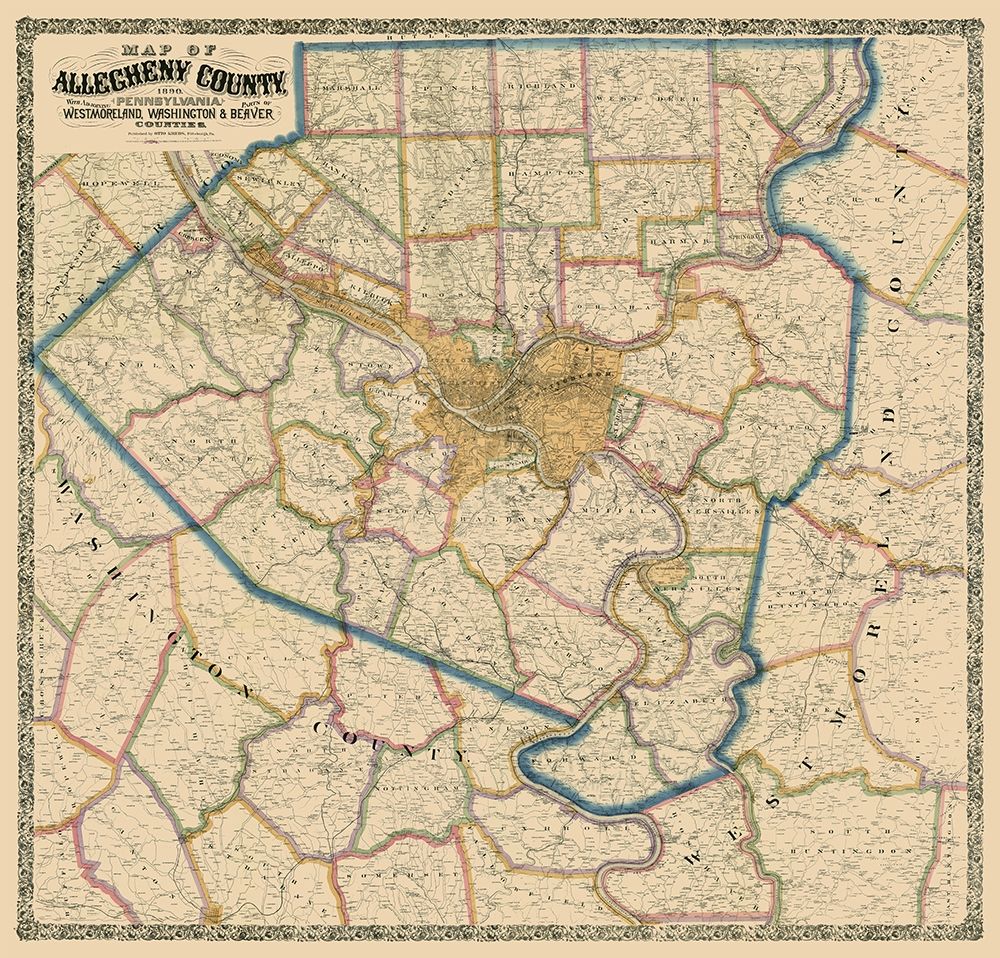 Alleghany County Pennsylvania - Krebs 1890