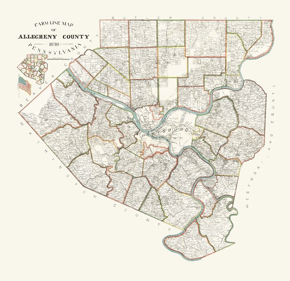 Alleghany County Pennsylvania - Trainey 1898