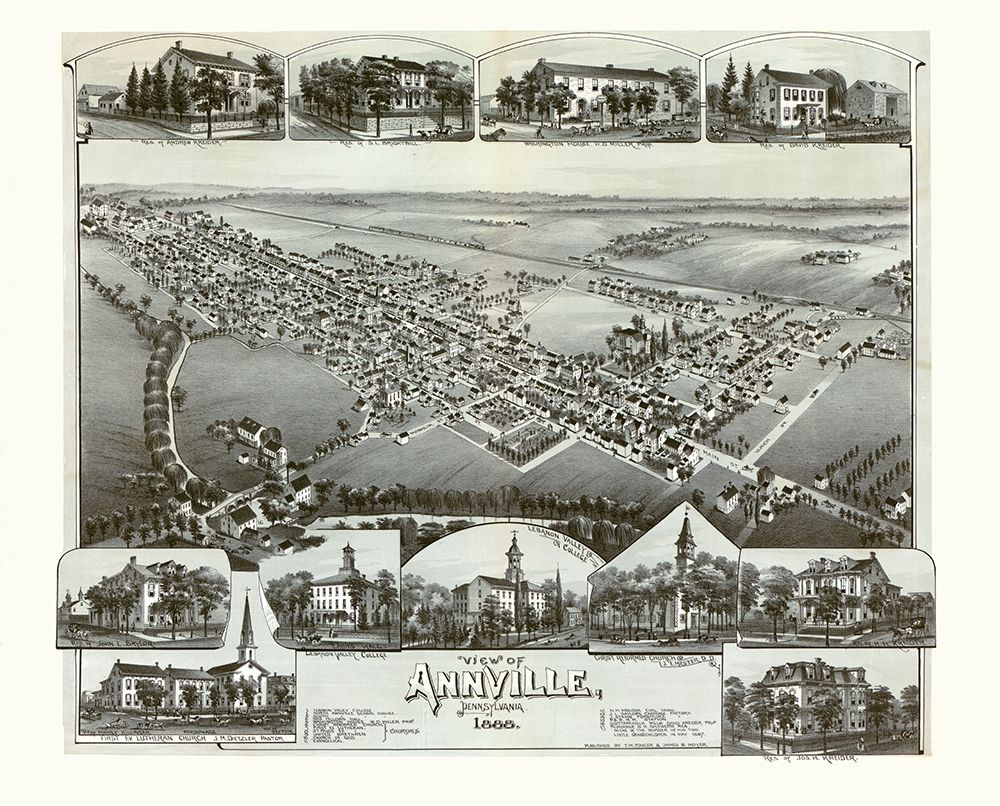 Annville Pennsylvania - Moyer 1888