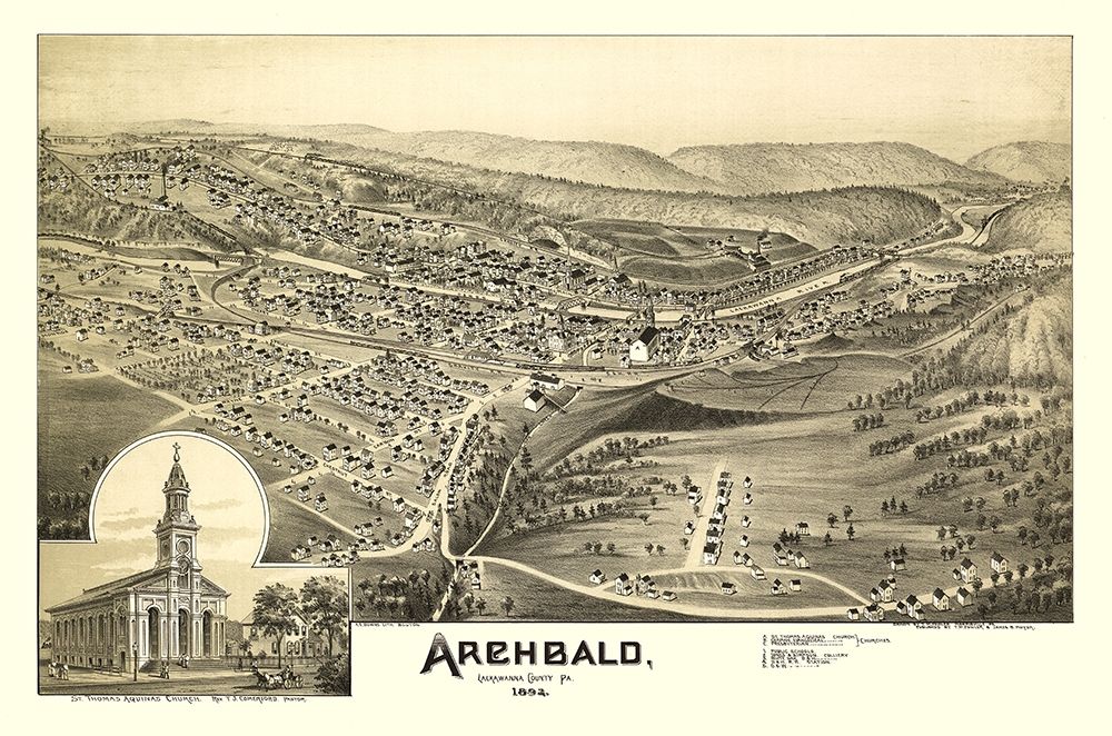 Archbald Pennsylvania - Moyer 1892
