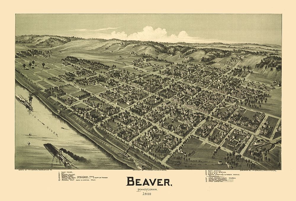 Beaver Pennsylvania - Moyer 1900