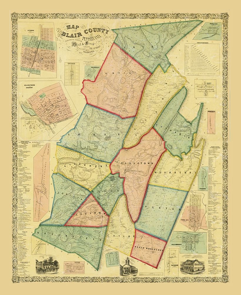 Blair County Pennsylvania - Chestnut 1859