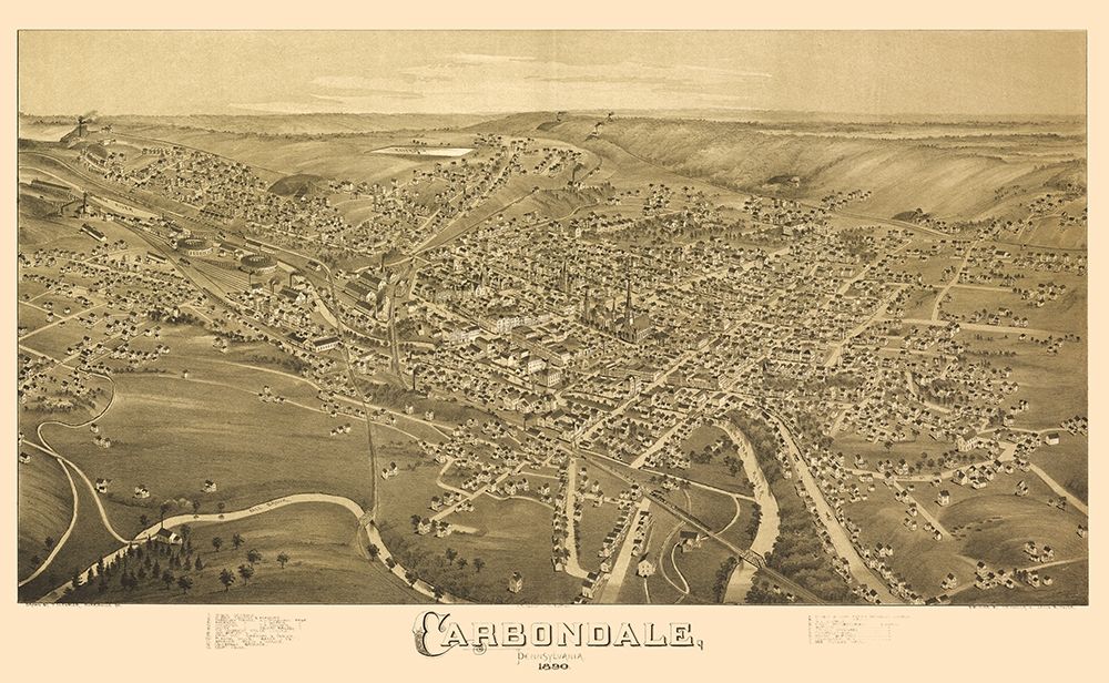 Carbondale Pennsylvania - Fowler 1890