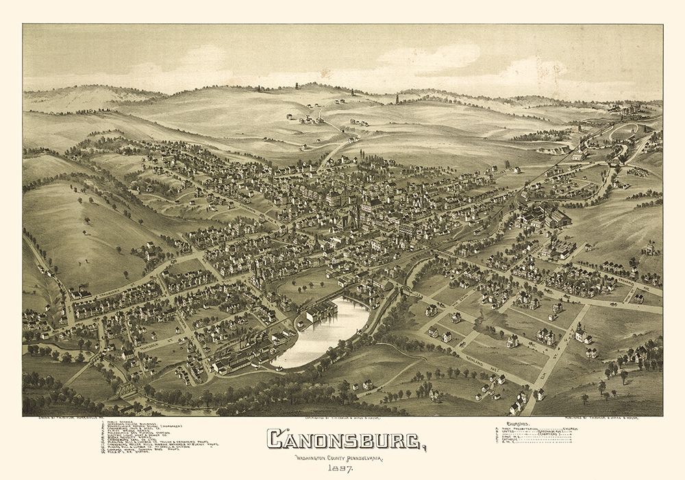 Canonsburg Pennsylvania - Fowler 1897