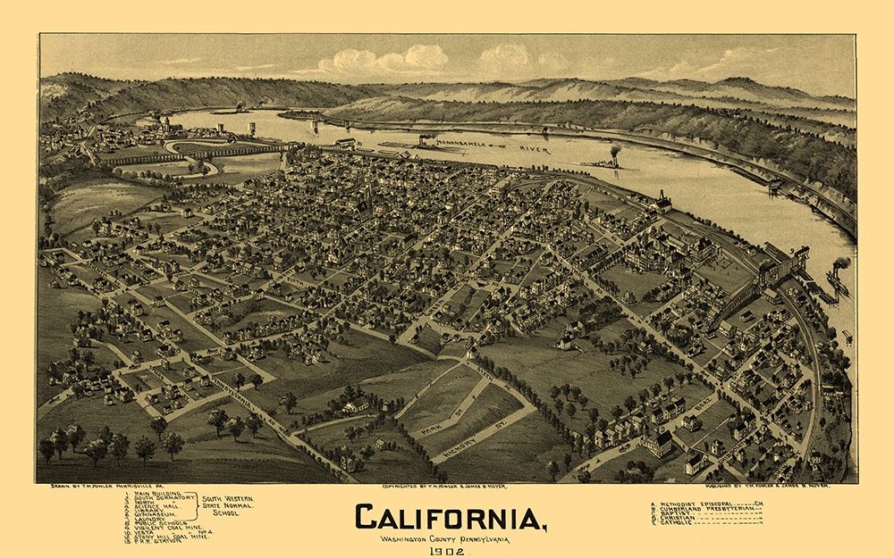 California Pennsylvania - Fowler 1902