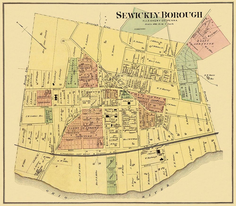 Sewickly Pennsylvania Landowner - Titus 1877