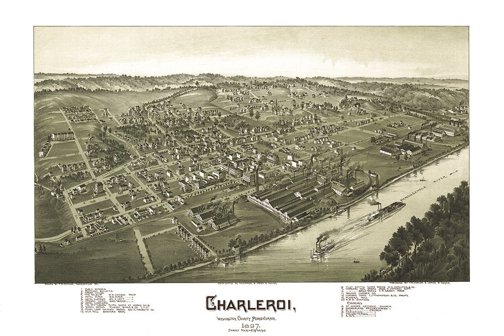 Charleroi Pennsylvania - Moyer 1897