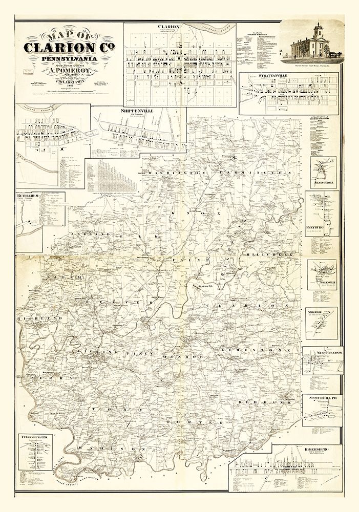 Clarion County Pennsylvania - Pomeroy 1865