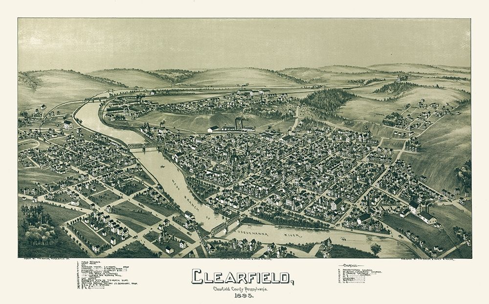 Clearfield Pennsylvania - Moyer 1895