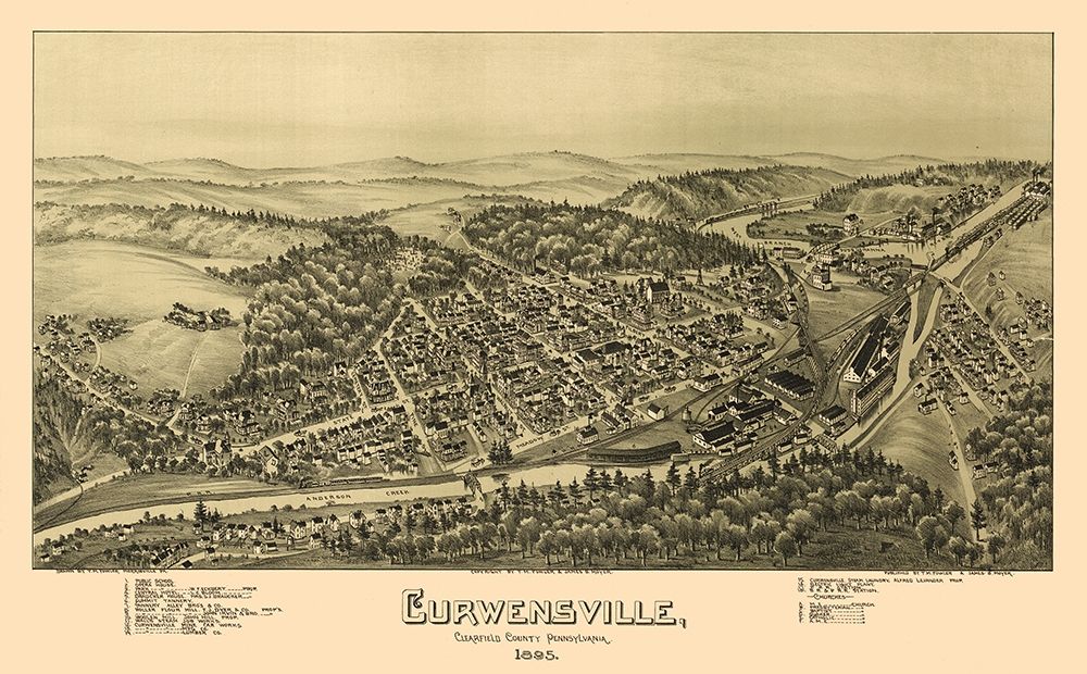 Curwensville Pennsylvania - Moyer 1895