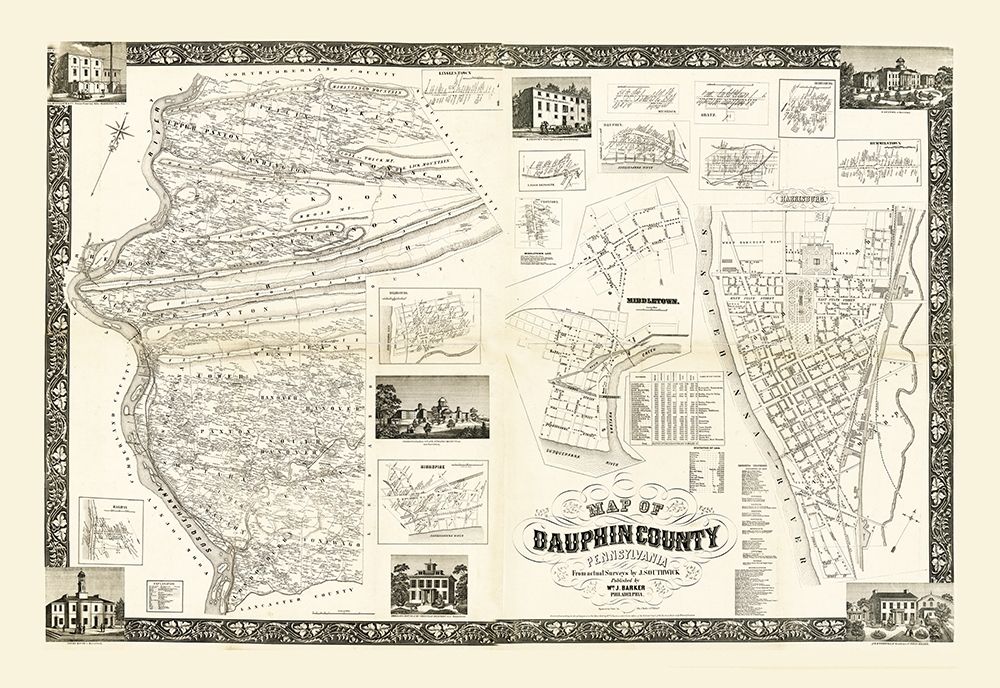 Dauphin County Pennsylvania - Barker 1858