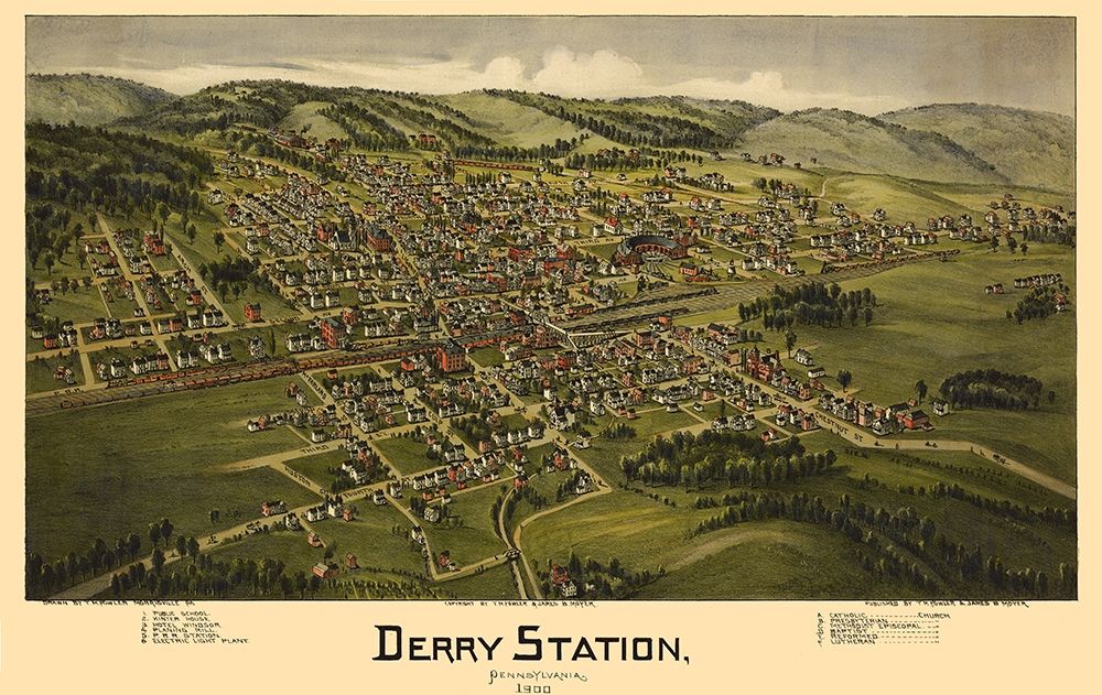 Derry Pennsylvania - Moyer 1900