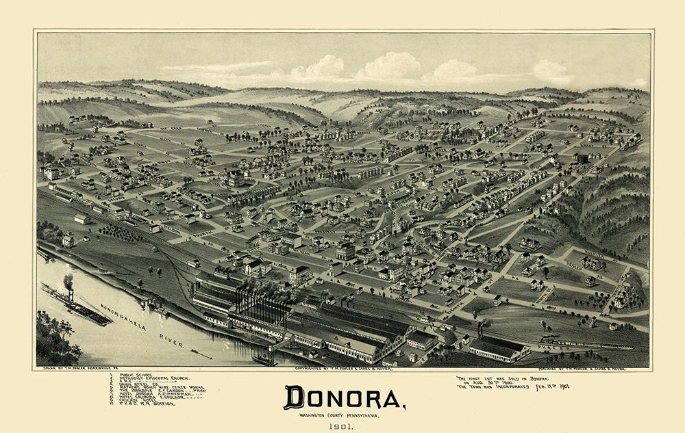 Donora Pennsylvania - Moyer 1901