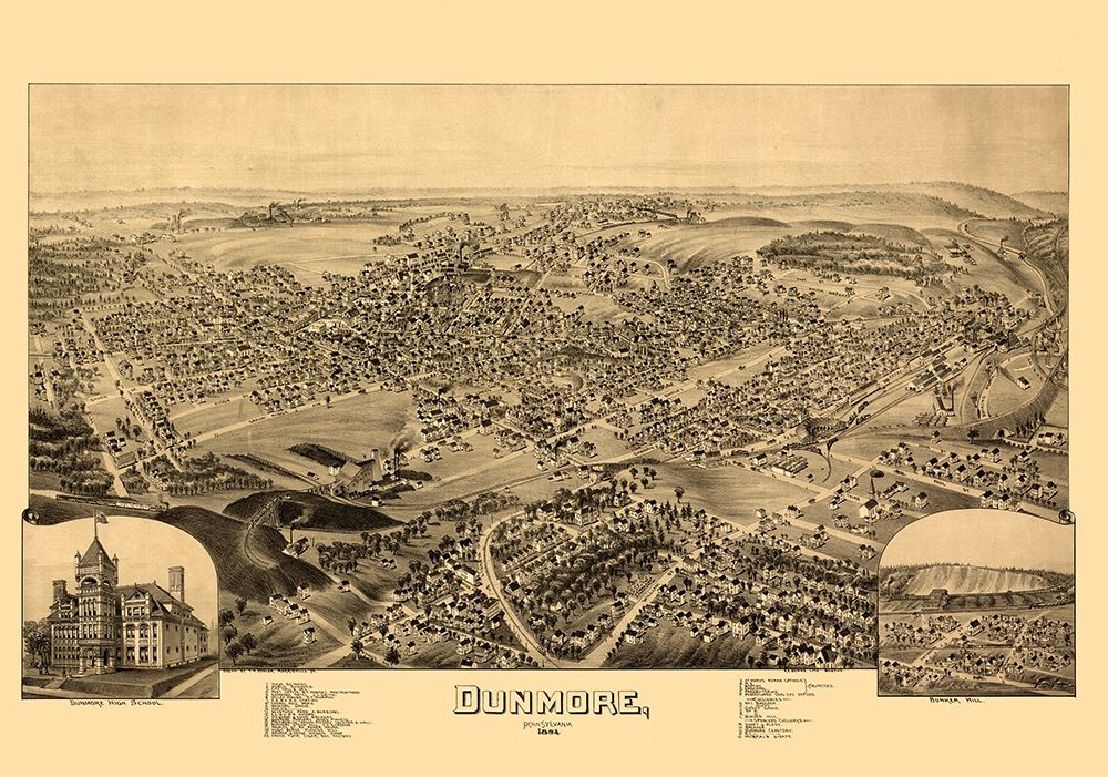 Dunmore Pennsylvania - Fowler 1892