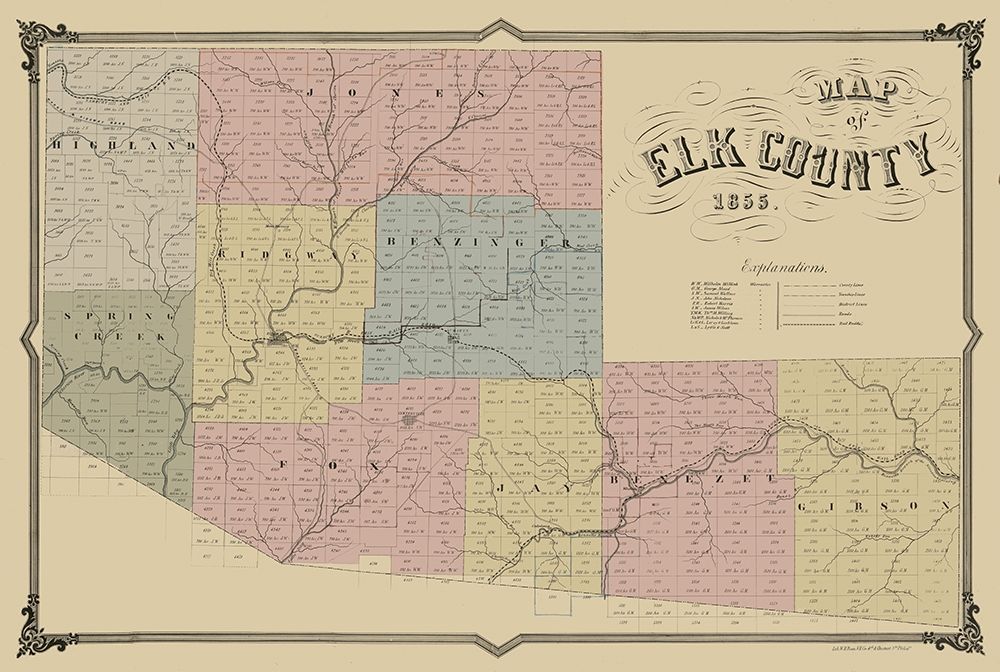 Elk County Pennsylvania - Philed 1855