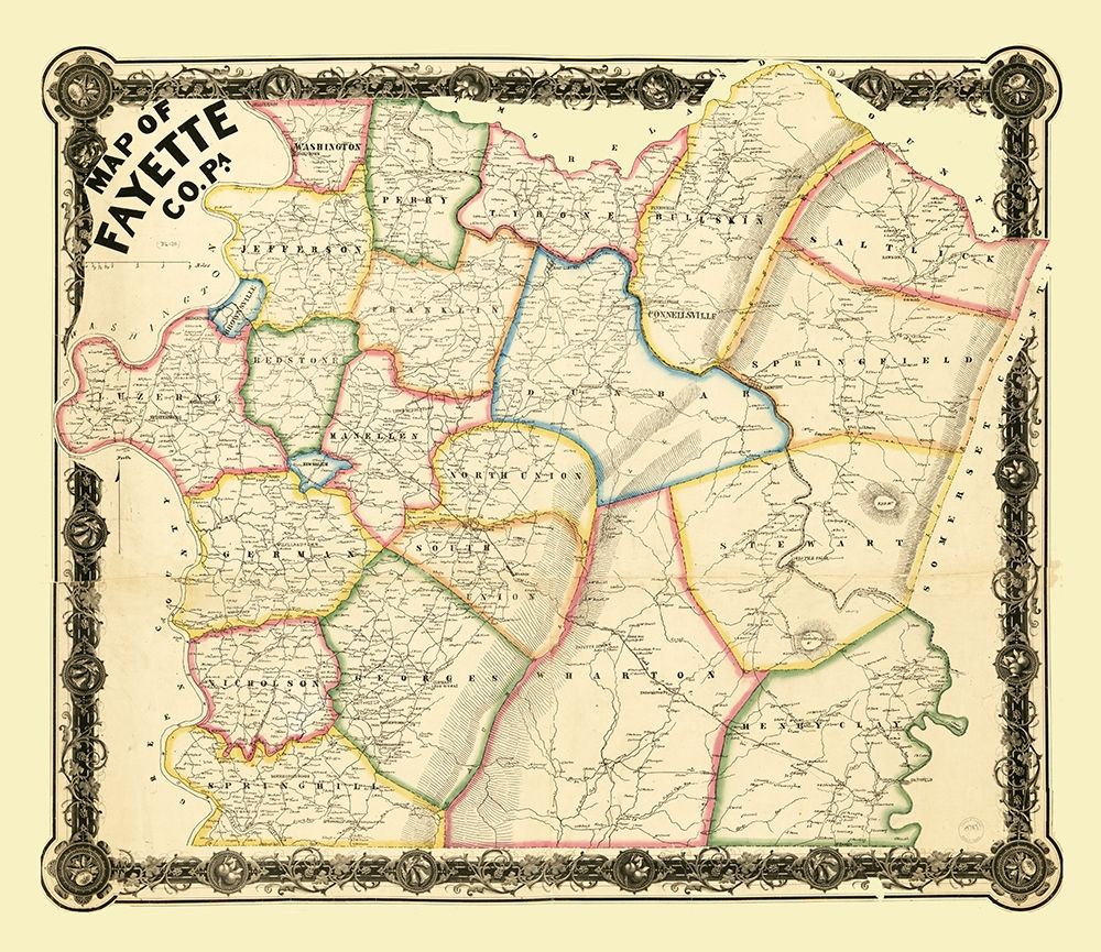 Fayette County Pennsylvania - 1858