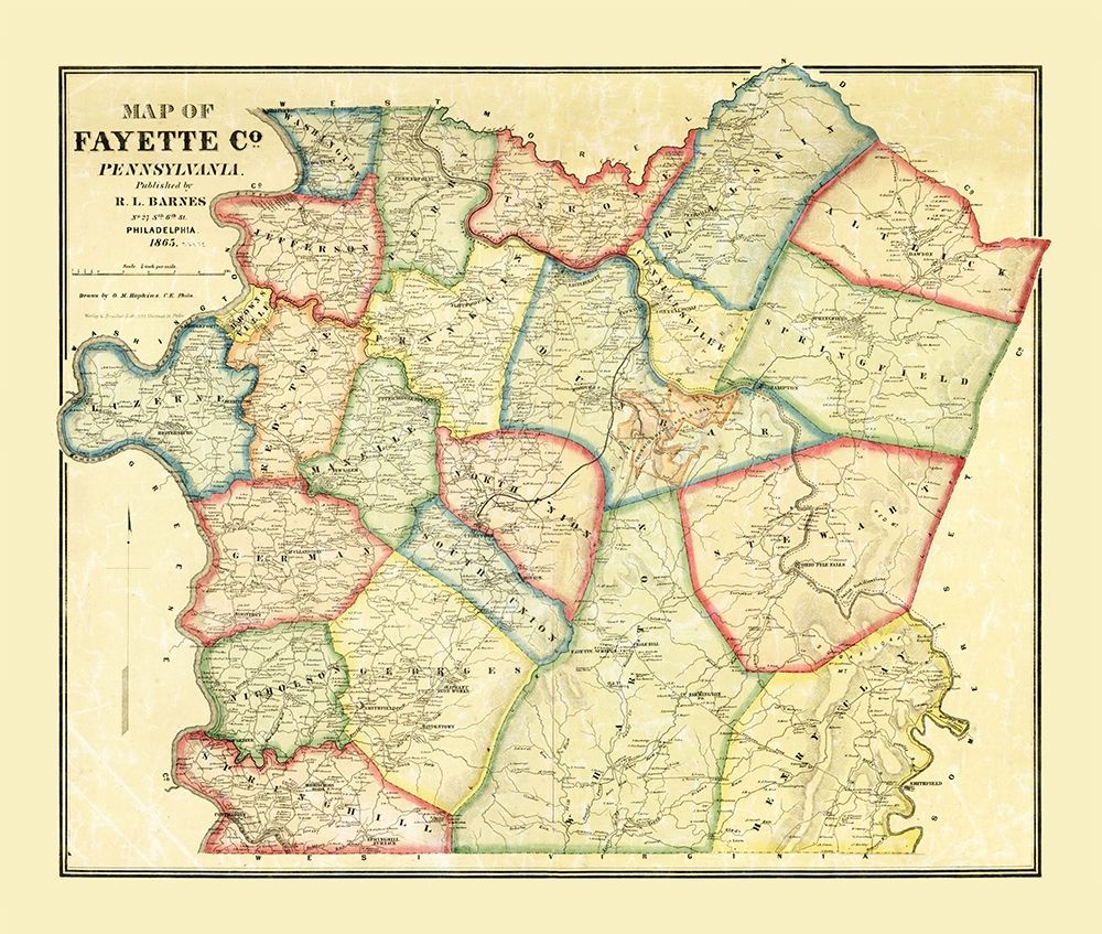Fayette County Pennsylvania - Barnes 1865