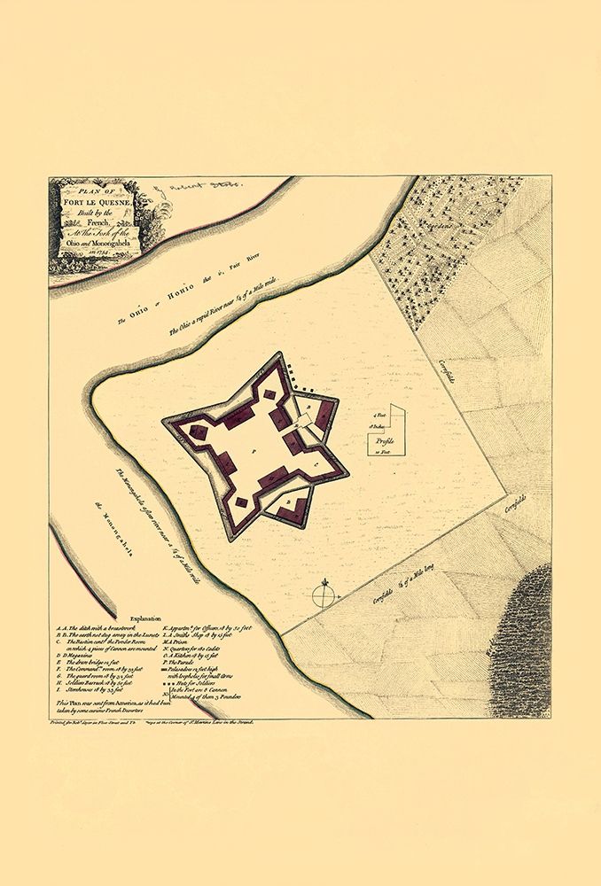 Fort Le Quesne Duquesne Pittsburg Pennsylvania