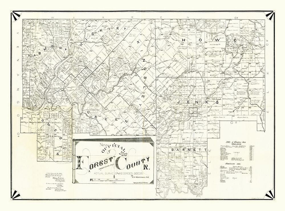 Forest County Pennsylvania - Whittekin 1895
