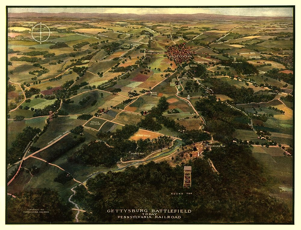 Gettysburg Region Pennsylvania -1913