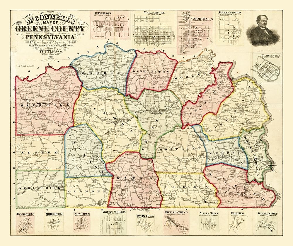 Greene County Pennsylvania - McConnell 1865