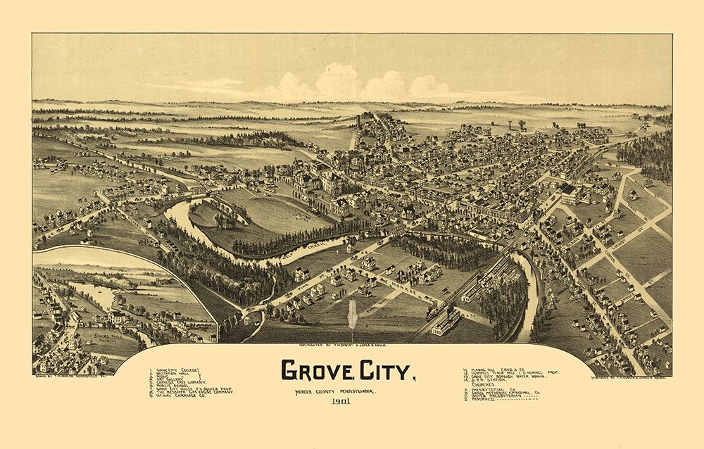 Grove City Pennsylvania - Fowler 1901