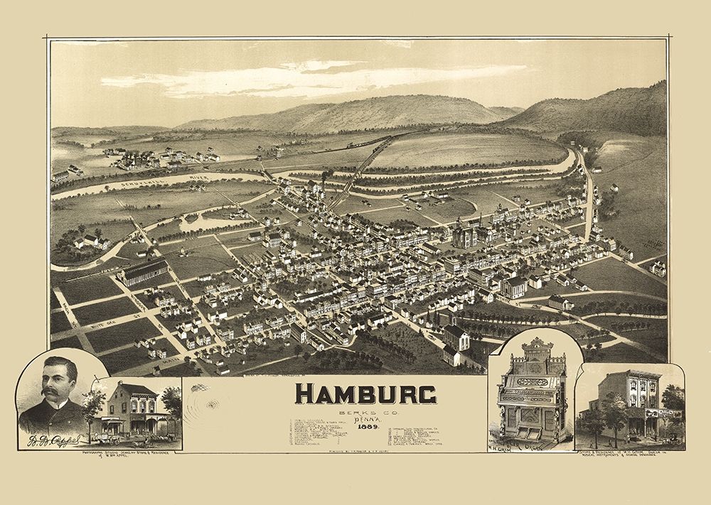 Hamburg Pennsylvania - Fowler 1889