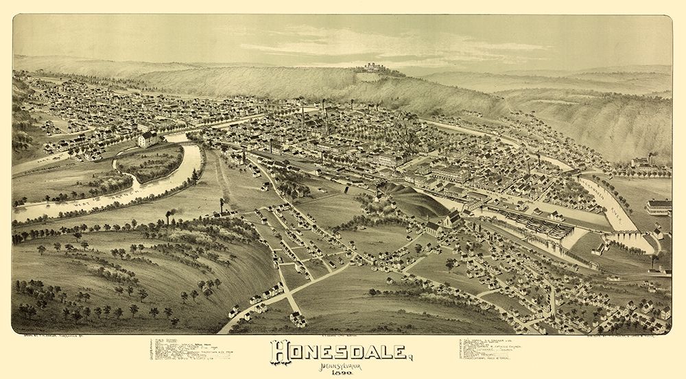 Honesdale Pennsylvania - Fowler 1890