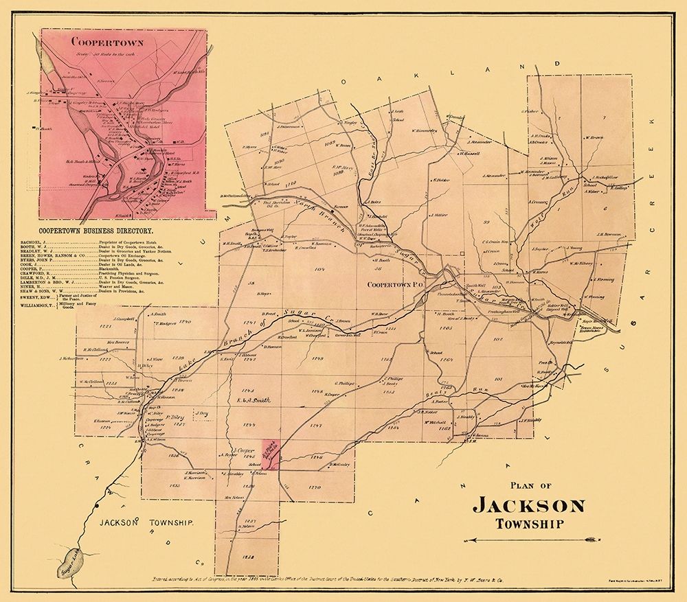 Jackson Pennsylvania Landowner - Beers 1865