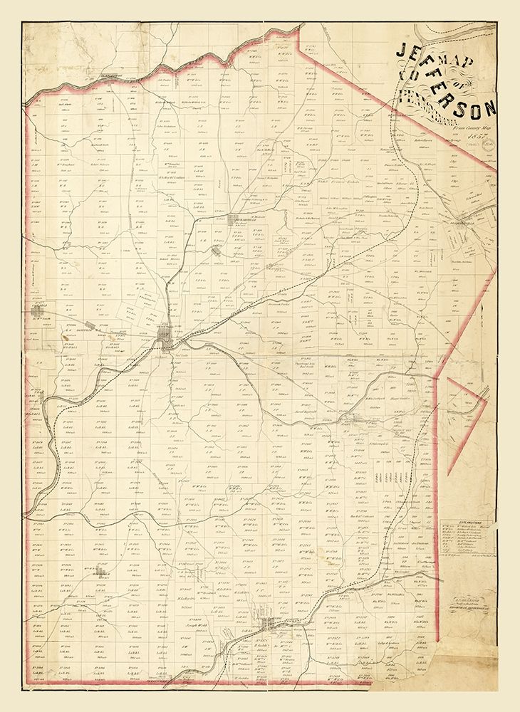 Jefferson County Pennsylvania - Gillespie 1857
