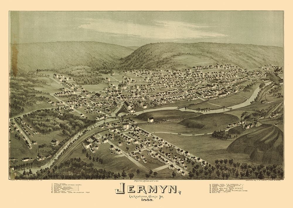Jermyn Pennsylvania - Fowler 1889