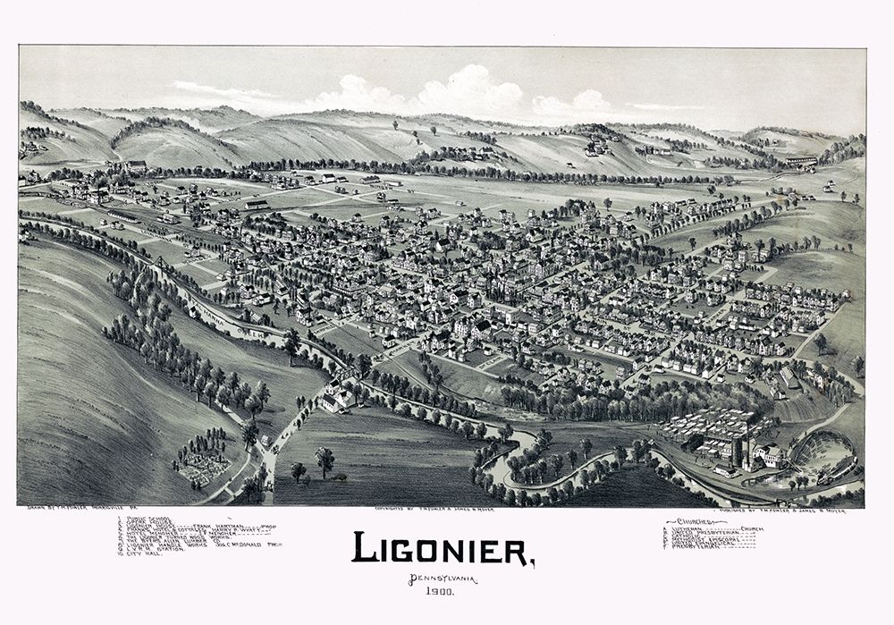 Ligonier Pennysylvania - Fowler 1900