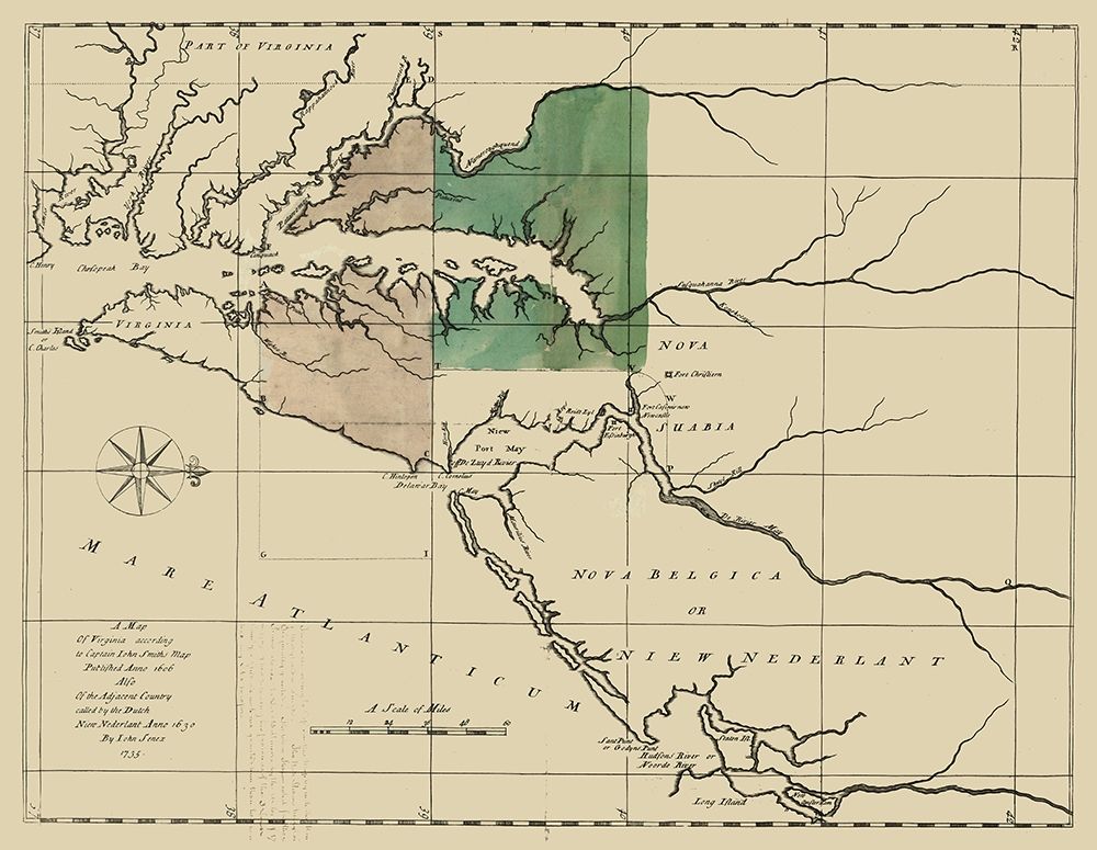 Virginia Pennsylvania Maryland - Senez 1732