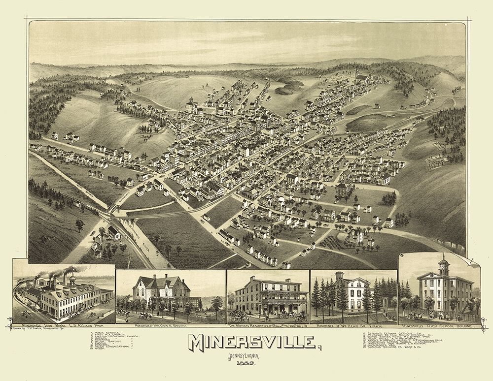 Minersville Pennsylvania - Fowler 1889