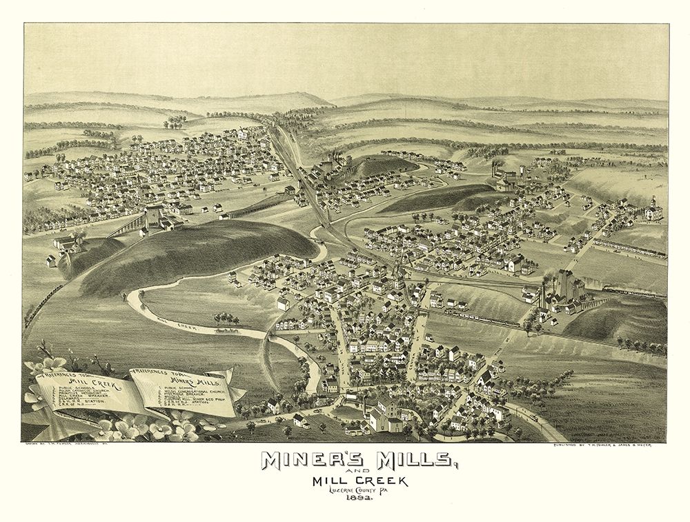 Miners Mills Mill Creek Pennsylvania - Fowler 1892