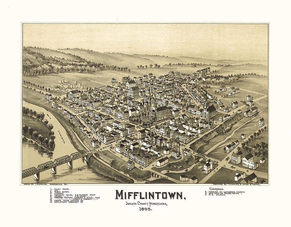 Mifflintown Pennsylvania - Fowler 1895