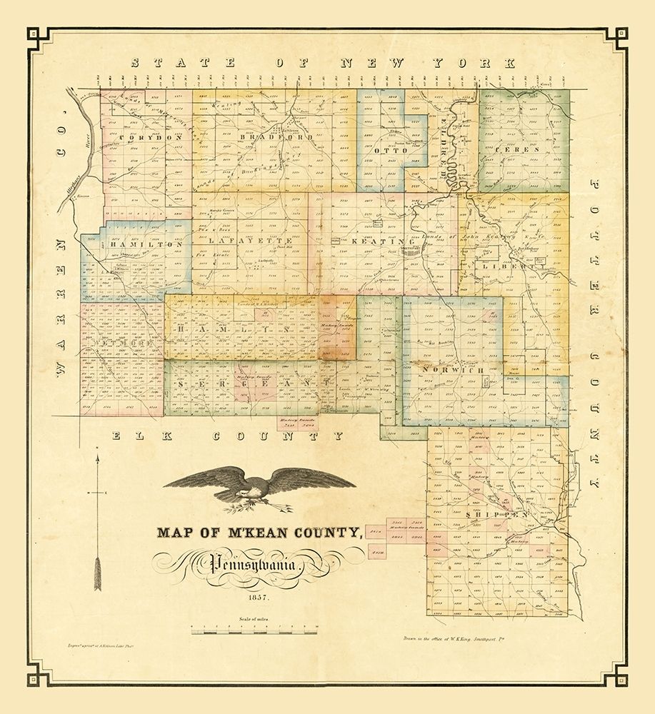 MKean County Pennsylvania - Kollner 1857