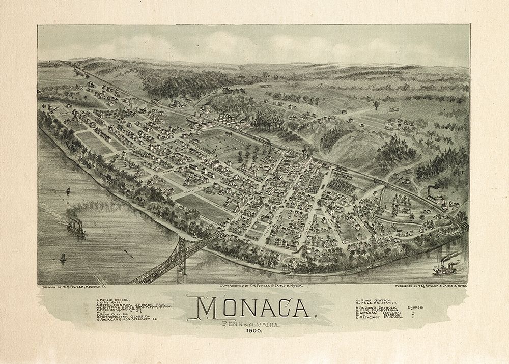 Monaca Pennsylvania - Fowler 1900