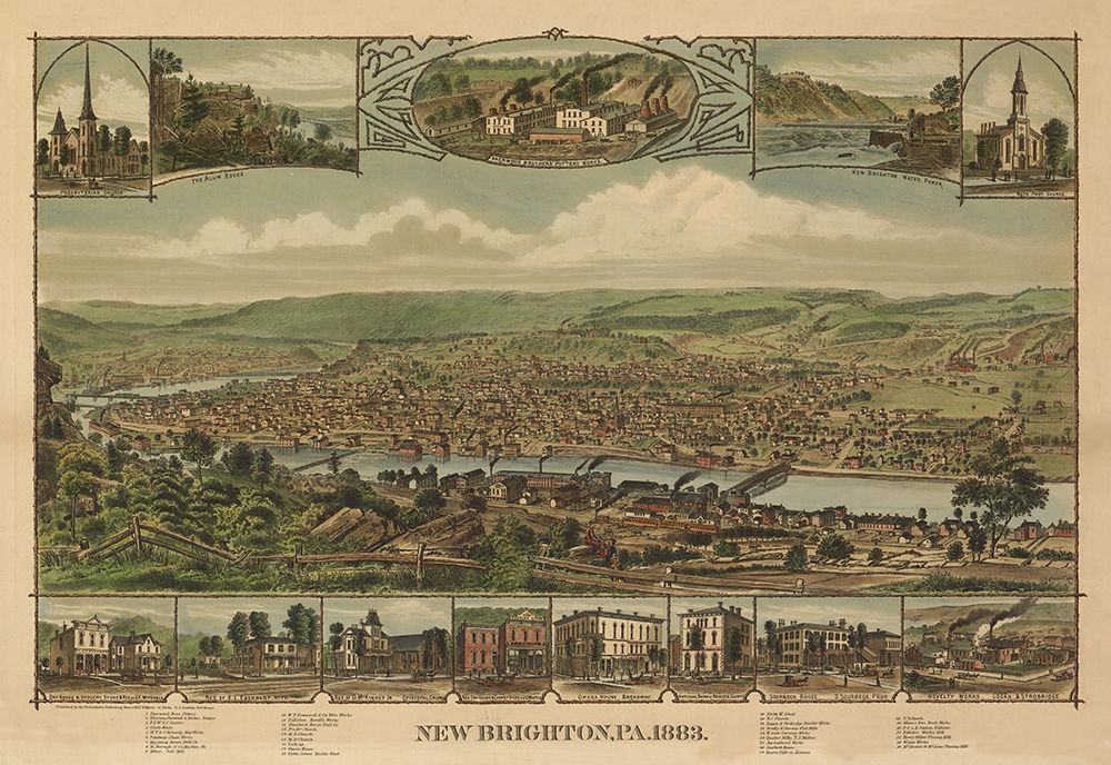 New Brighton Pennsylvania - Corbin 1883