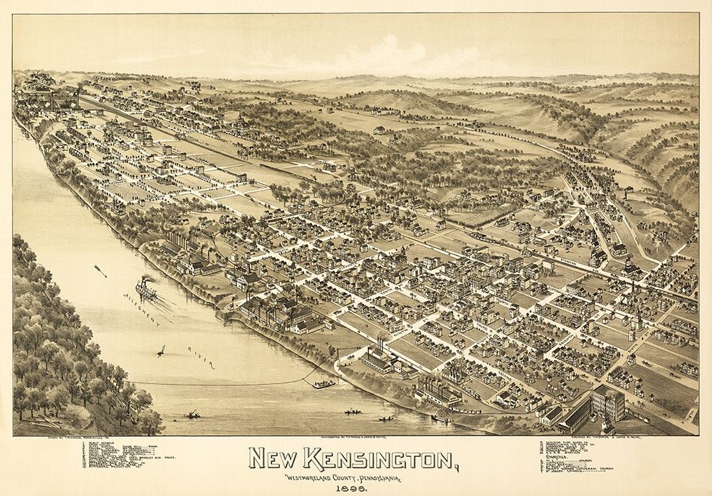 New Kensington Pennsylvania - Fowler 1896