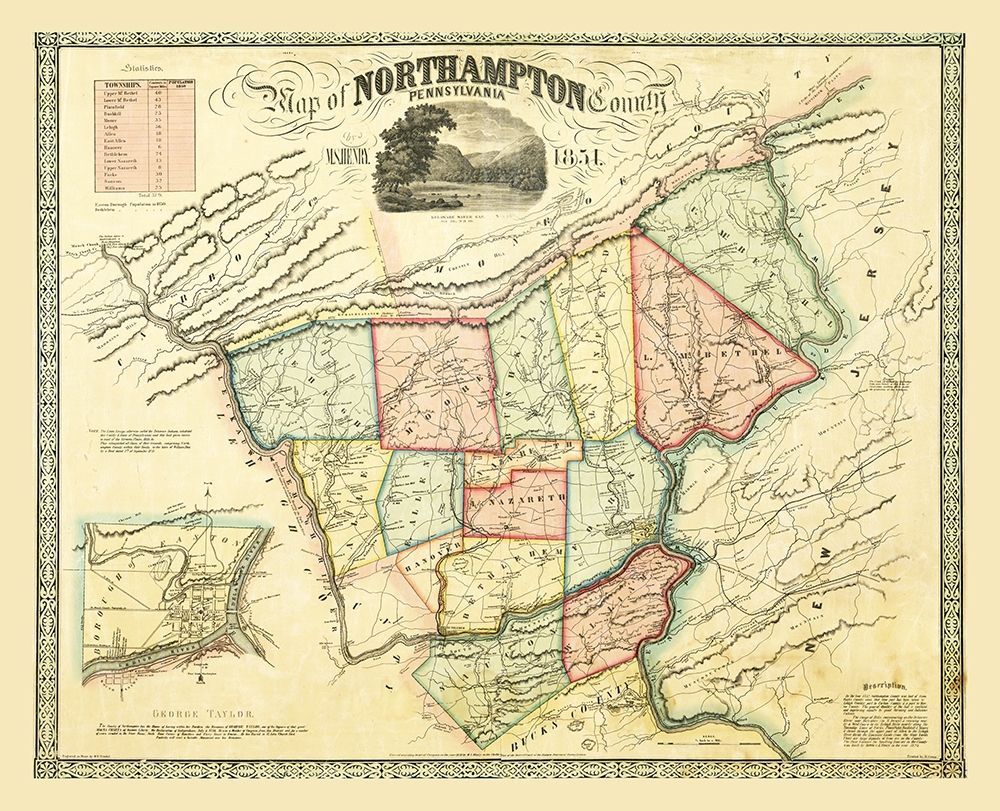Northampton County Pennsylvania - Taylor 1851