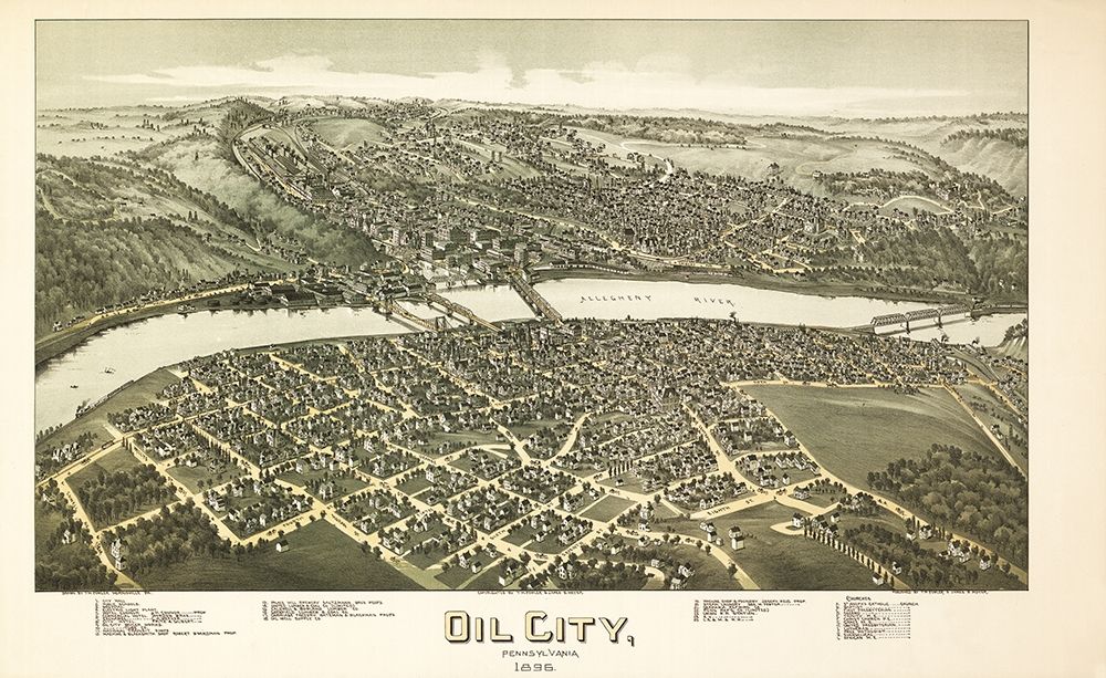Oil City Pennsylvania - Fowler 1896