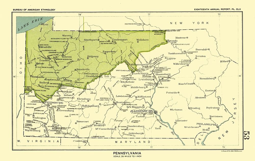 Pennsylvania - Hoen 1896