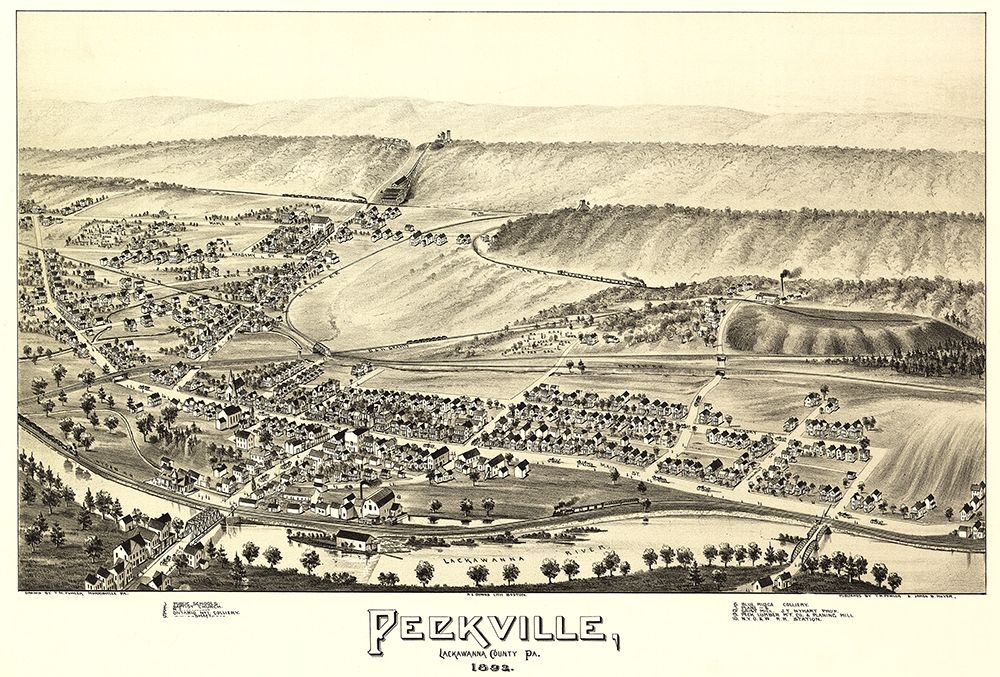 Peckville Pennsylvania - Fowler 1892
