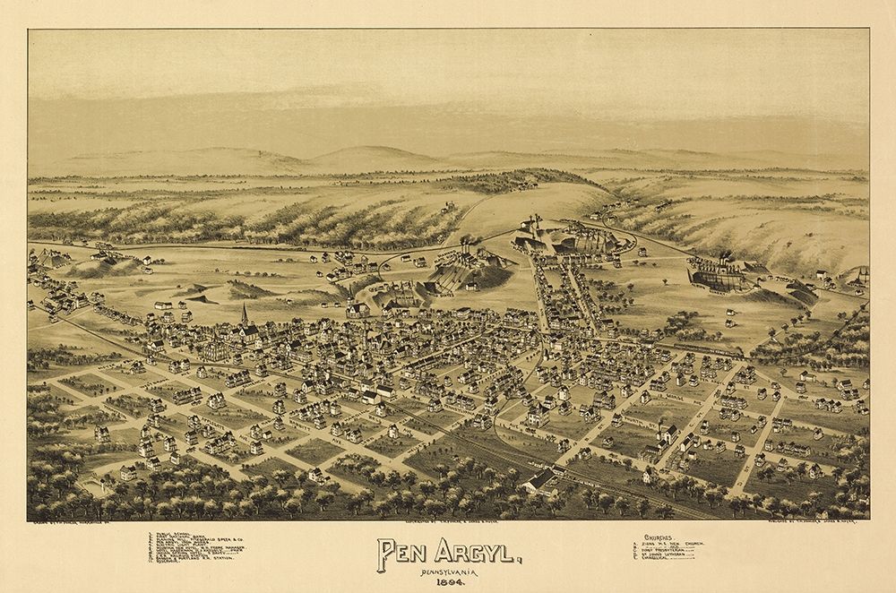 Pen Argyl Pennsylvania - Fowler 1894