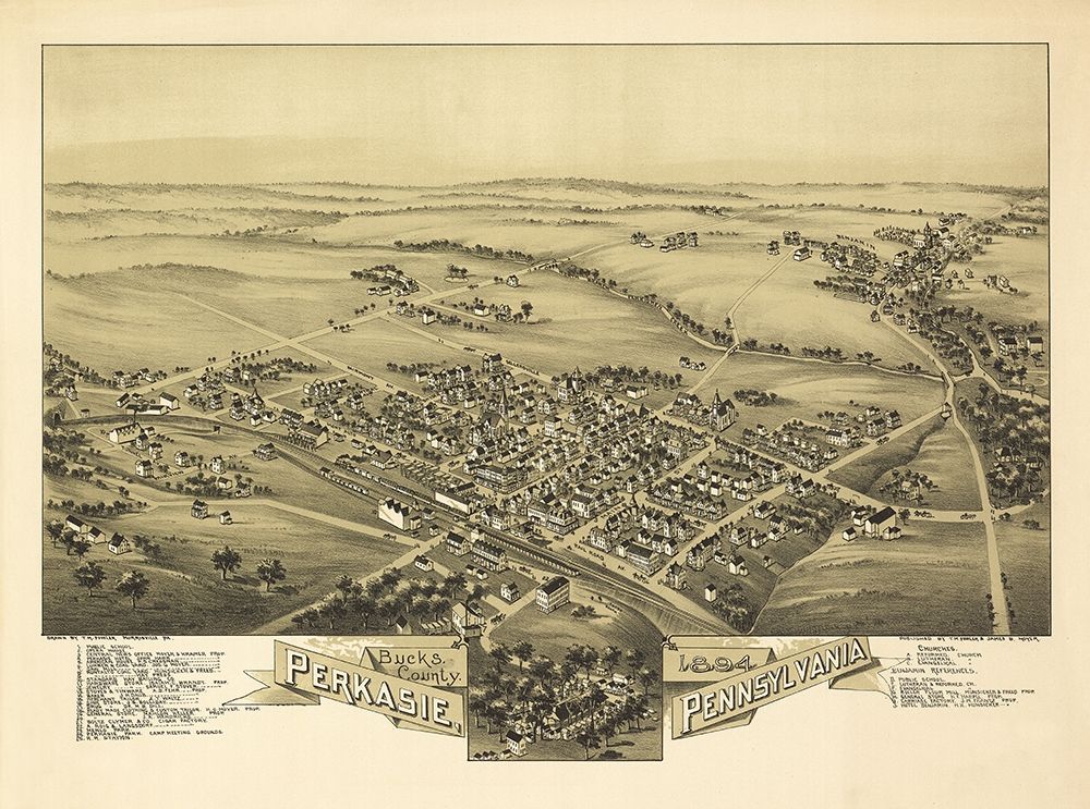 Perkasie Pennsylvania - Fowler 1894