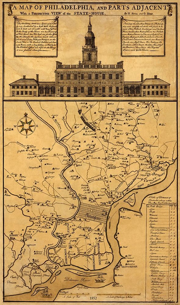 Philadelphia Pennsylvania Landowner - 1852