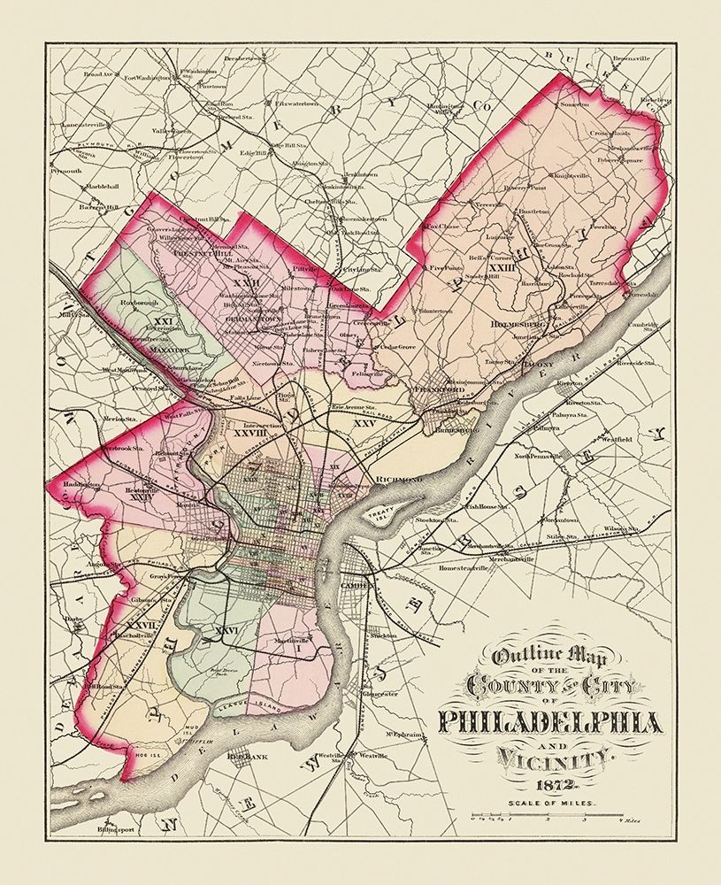 Philadelphia Pennsylvania - Walling 1872