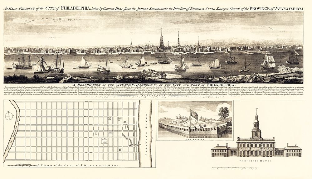 Philadelphia Pennsylvania - Jefferys 1756